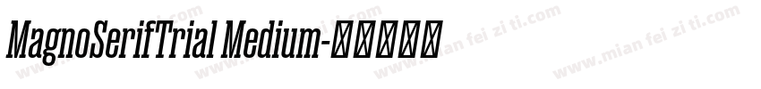 MagnoSerifTrial Medium字体转换